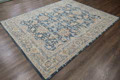 loomBloom Blue Multi Size Hand Tufted Wool Floral Modern & Contemporary Oriental Area Rug