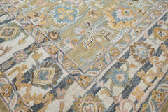 loomBloom Olive Green 8'x10' Hand Tufted Wool Floral Modern & Contemporary Oriental Area Rug