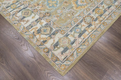 loomBloom Olive Green 8'x10' Hand Tufted Wool Floral Modern & Contemporary Oriental Area Rug