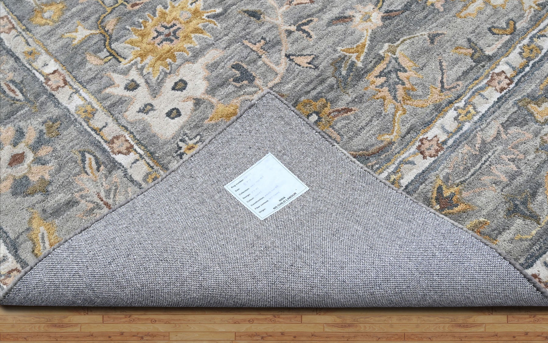 Multi Size Slate Gray Beige Color Hand Tufted Handmade Wool Modern & Contemporary Oriental Rug