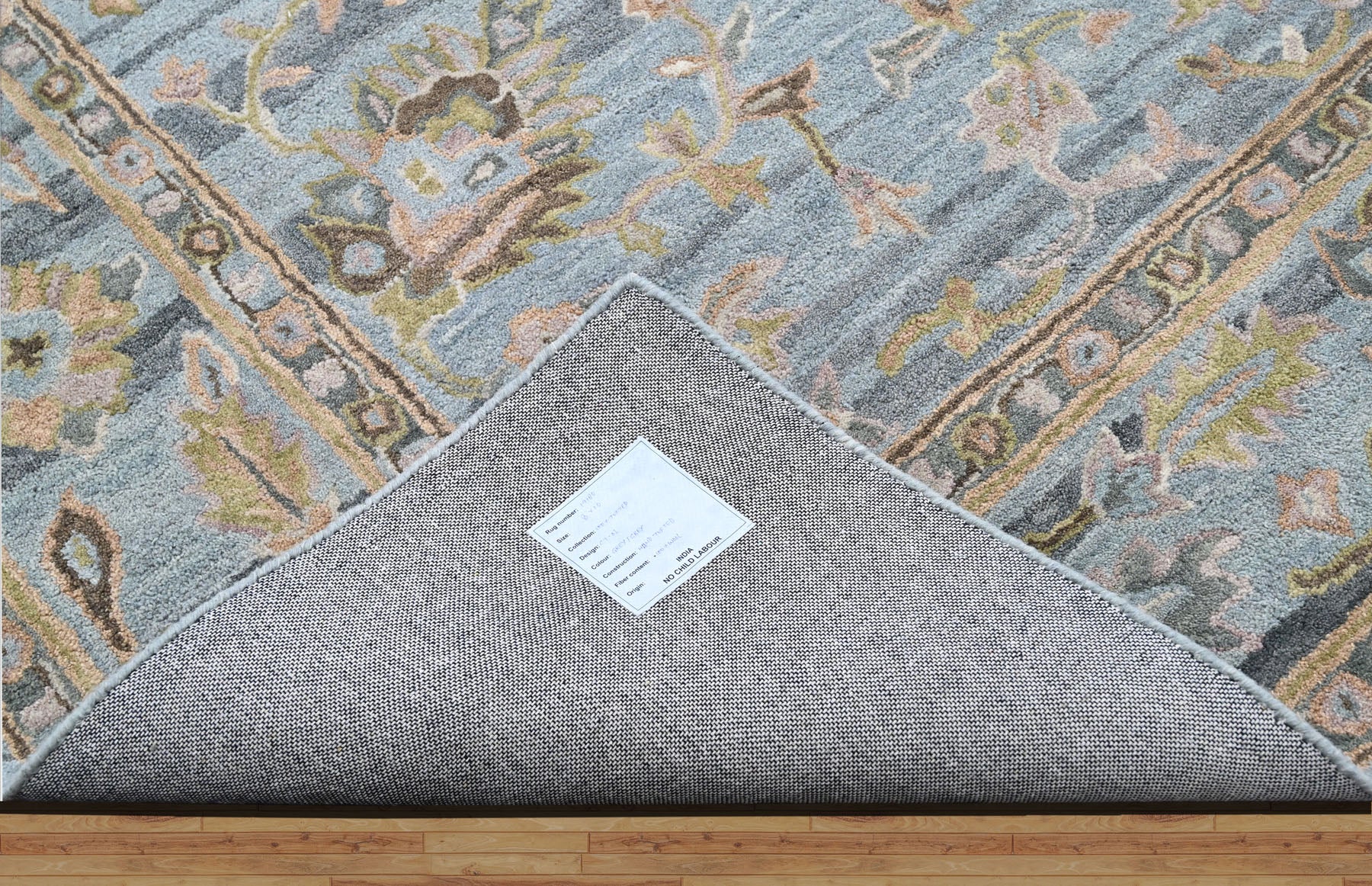 Multi Size Aqua Gray Brown Color Hand Tufted Handmade Wool Modern & Contemporary Oriental Rug