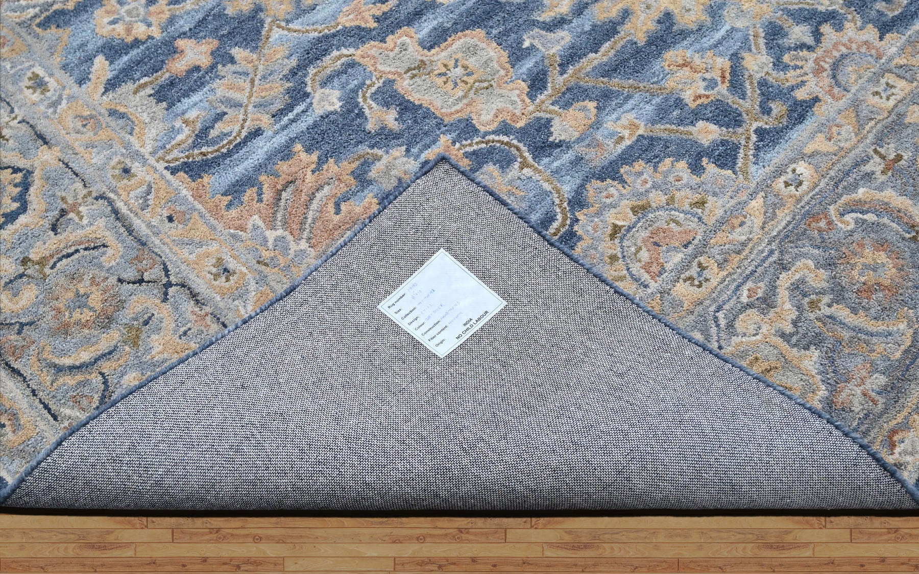 Multi Size Blue Beige Burnt Orange Color Hand Tufted Handmade Wool Modern & Contemporary Oriental Rug