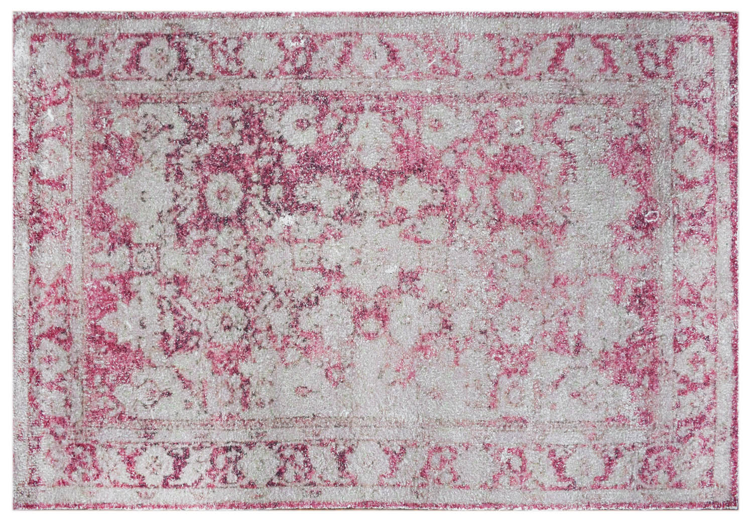 Multi Size Pale Pink Beige Color Hand Woven All-Over Polyester Contemporary Oriental Rug