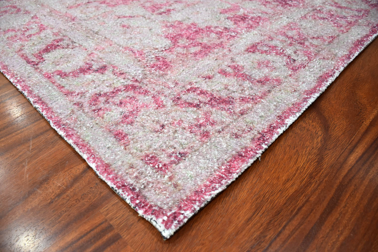 Multi Size Pale Pink Beige Color Hand Woven All-Over Polyester Contemporary Oriental Rug