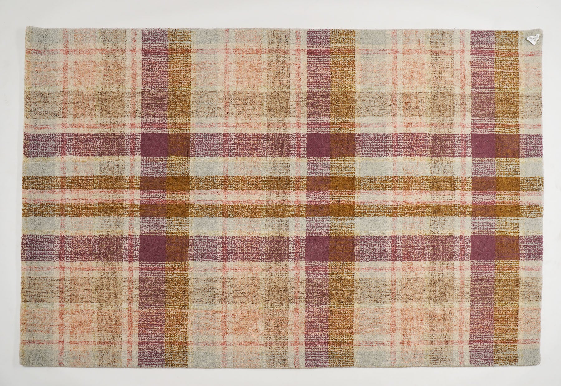 Multi Size Plum Gray Gold Color Hand Tufted  Wool Modern & Contemporary Oriental Rug