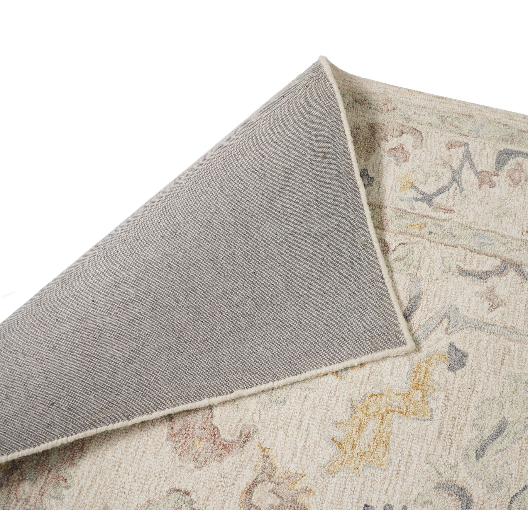 Multi Size Beige Gray Mint Color Hand Loomed  Wool  Oriental Rug
