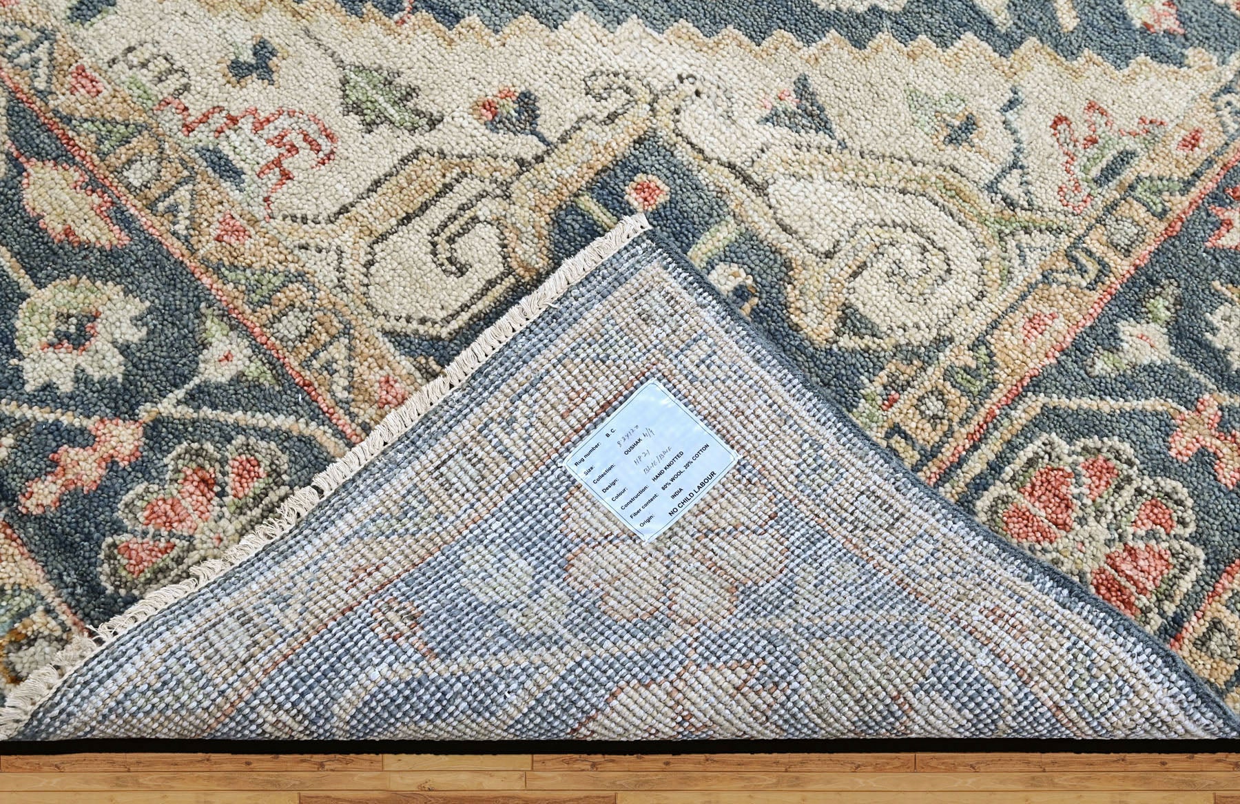 Slate 8'3''x12 Oushak Heriz Hand Knotted Wool Oriental Area Rug