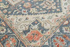Slate 8'3''x12 Oushak Heriz Hand Knotted Wool Oriental Area Rug