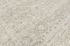 Beige 7'8''x9'9'' Oushak Traditional Hand Knotted Wool Oriental Area Rug