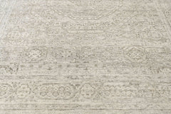 Beige 7'8''x9'9'' Oushak Traditional Hand Knotted Wool Oriental Area Rug