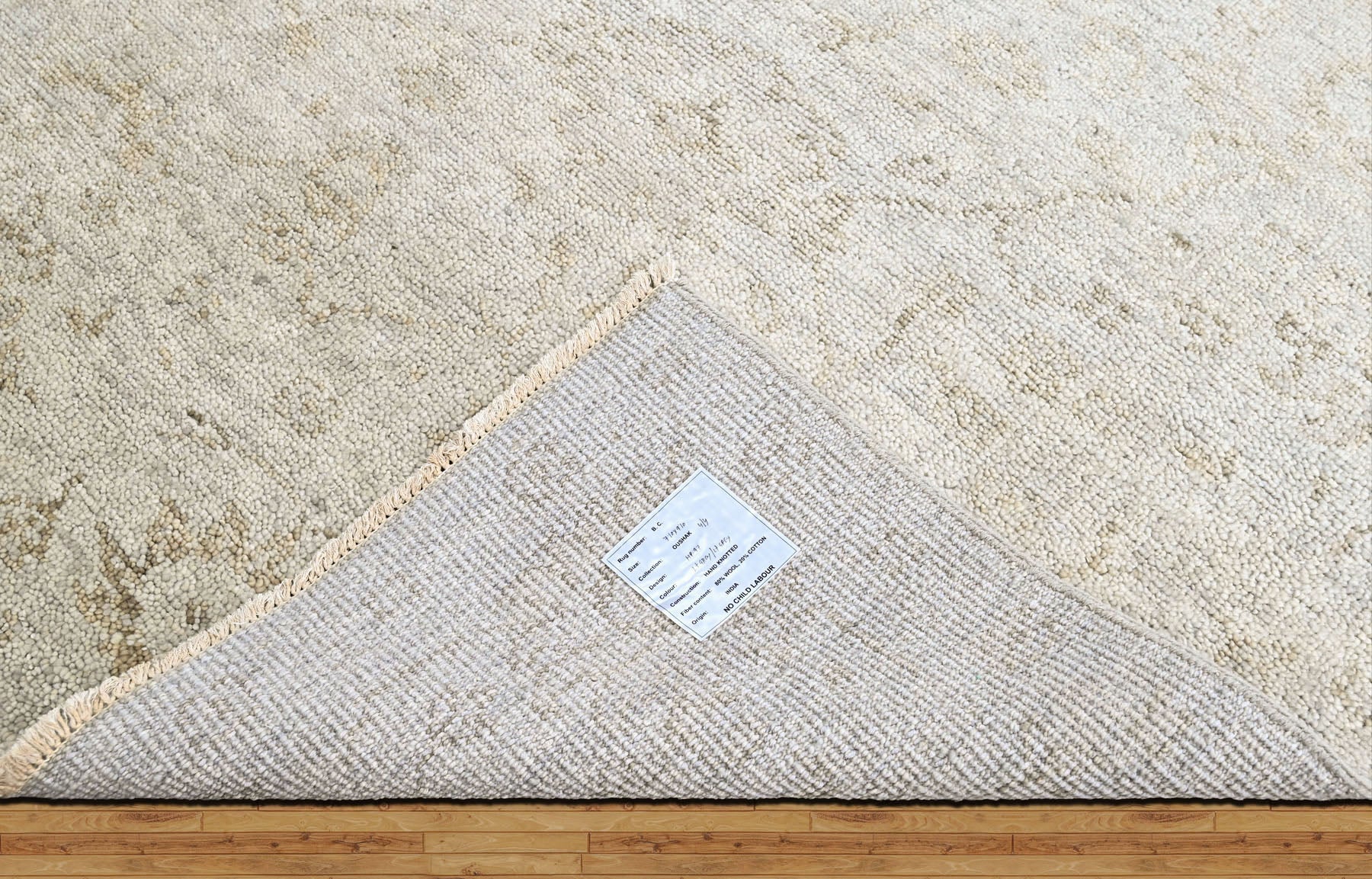 Beige, Gray 8x10 Oushak Transitional Hand Knotted Wool Oriental Area Rug