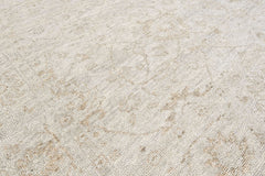 Beige, Gray 8x10 Oushak Transitional Hand Knotted Wool Oriental Area Rug
