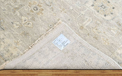 Beige, Gray Multi Size Oushak Transitional Hand Knotted Wool Oriental Area Rug
