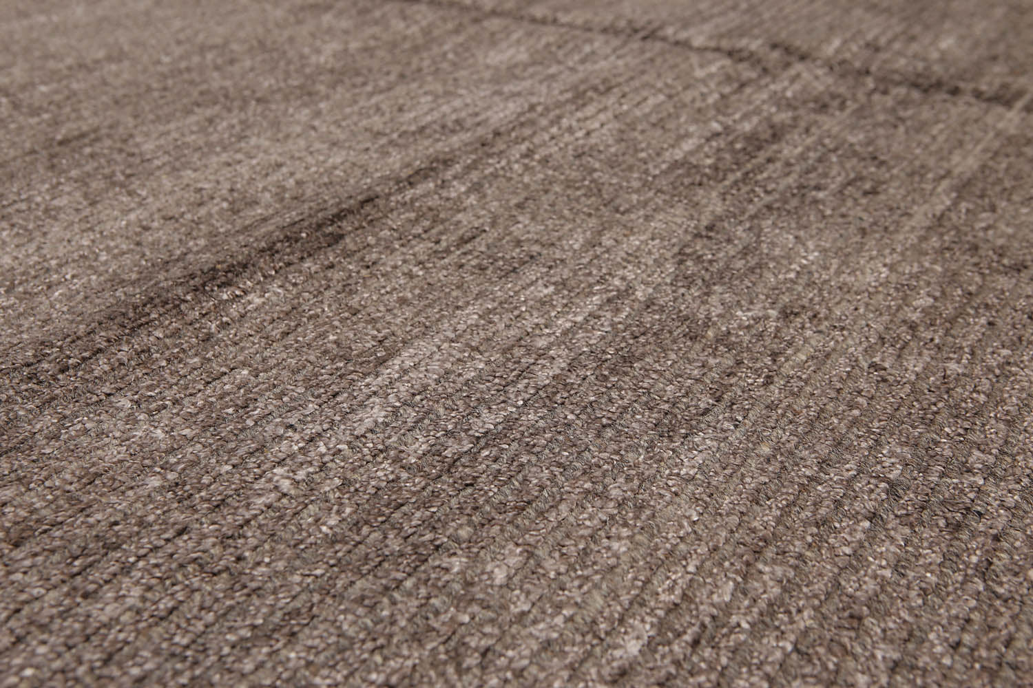 5x7 Brown, , Color Hand Knotted All-Over Wool & Banana Silk Modern Oriental Rug