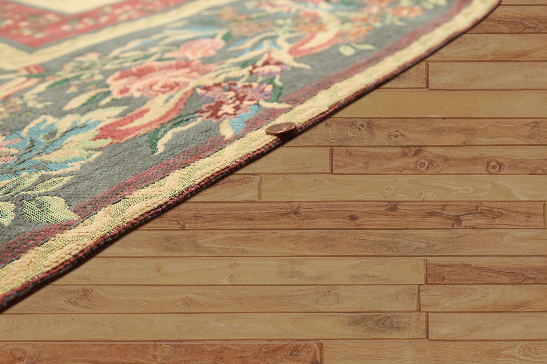 5x8 Golden Sage, Rose, Aqua Color Hand Made Needlepoint Cotton Traditional Oriental Rug