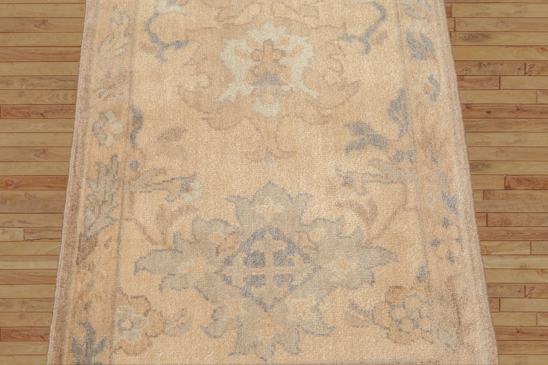 Aryaz 2'4x8 Traditional Machine Made Tabriz Warm Beige Oriental Runner Area Rug