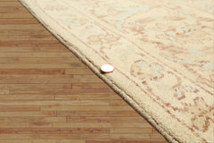 9x12 Beige, Aqua, Brown Color Hand Knotted  Wool Traditional Oriental Rug