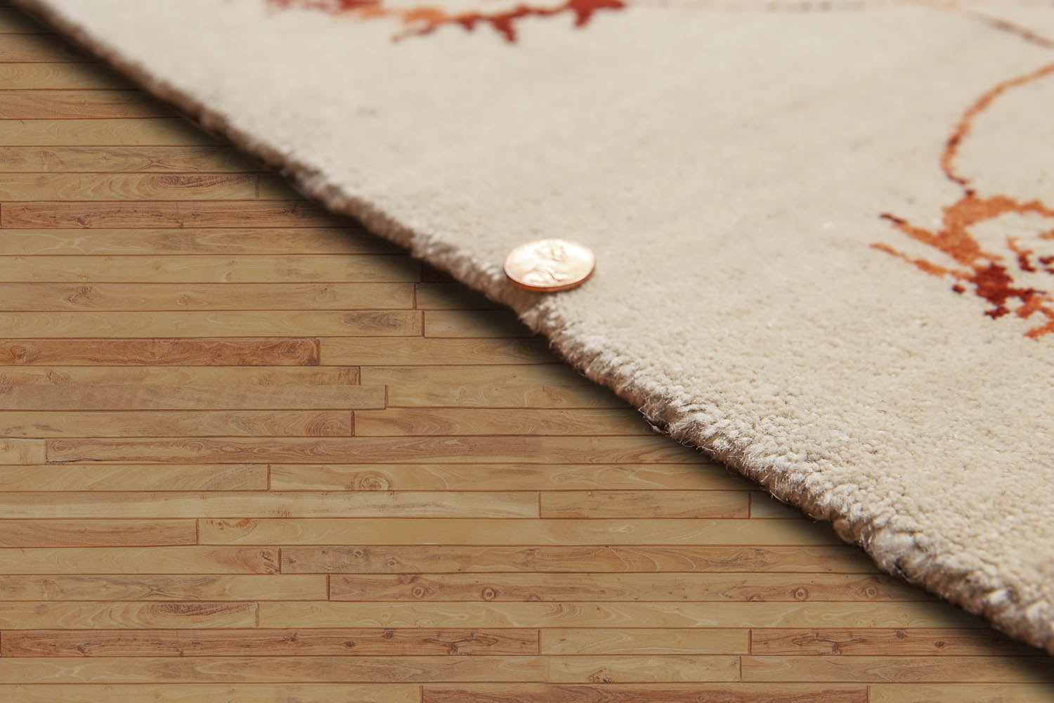 8x10 Beige, Rust, Brown Color Hand Knotted Floral 100% Wool Traditional Oriental Rug