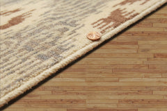 8x10 Beige, Brown, Gray Color Hand Knotted All-Over 100% Wool Modern Oriental Rug