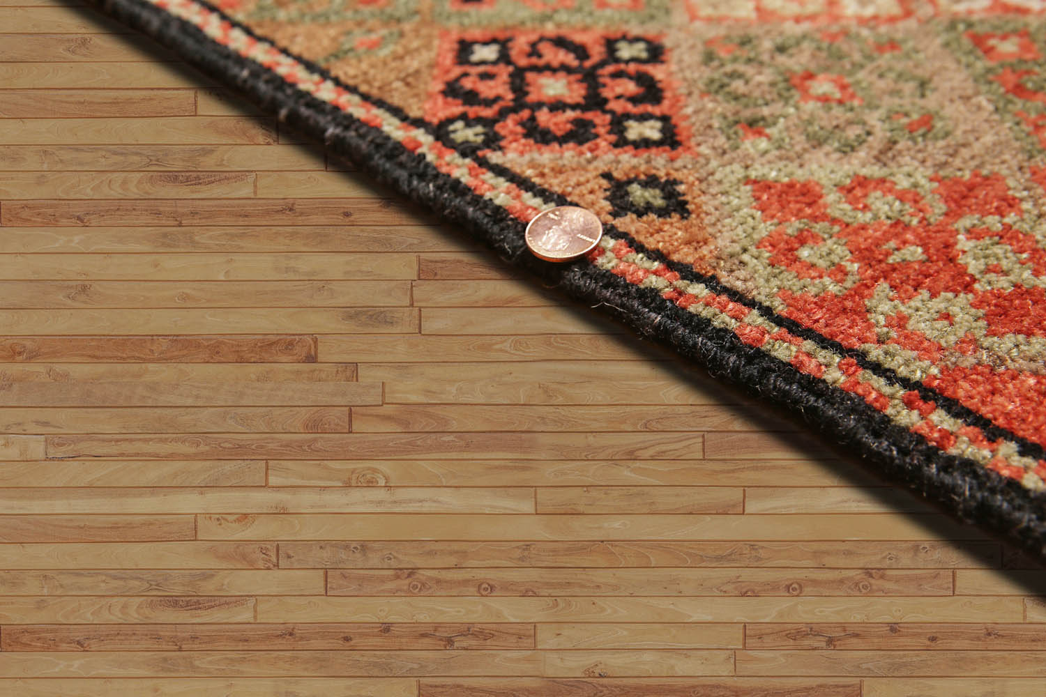 8x10 Multi, Brown, pale Pink Color Hand Knotted All-Over 100% Wool Modern Oriental Rug