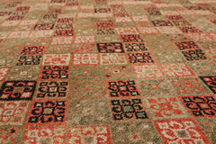 8x10 Multi, Brown, pale Pink Color Hand Knotted All-Over 100% Wool Modern Oriental Rug