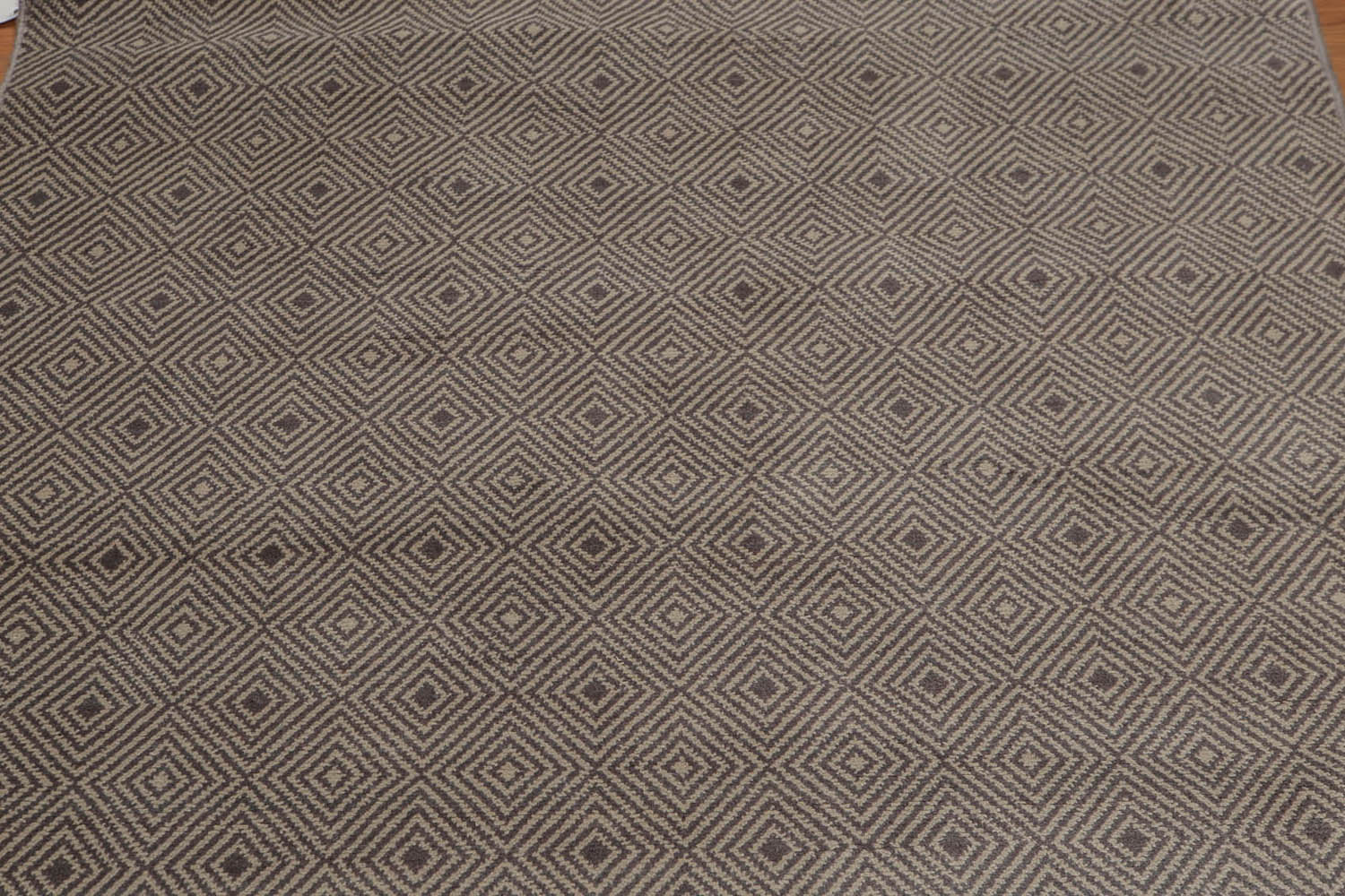 4x6 Gray, Tone on Tone, Color Hand Knotted All-Over 100% Wool Contemporary Oriental Rug