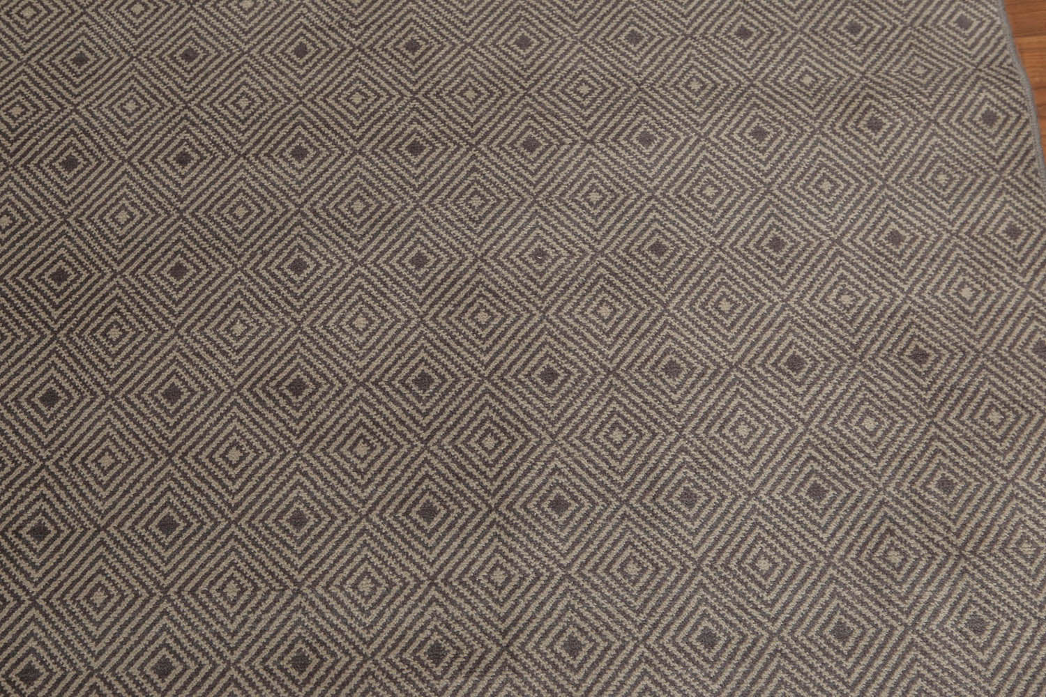 4x6 Gray, Tone on Tone, Color Hand Knotted All-Over 100% Wool Contemporary Oriental Rug