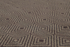 4x6 Gray, Tone on Tone, Color Hand Knotted All-Over 100% Wool Contemporary Oriental Rug