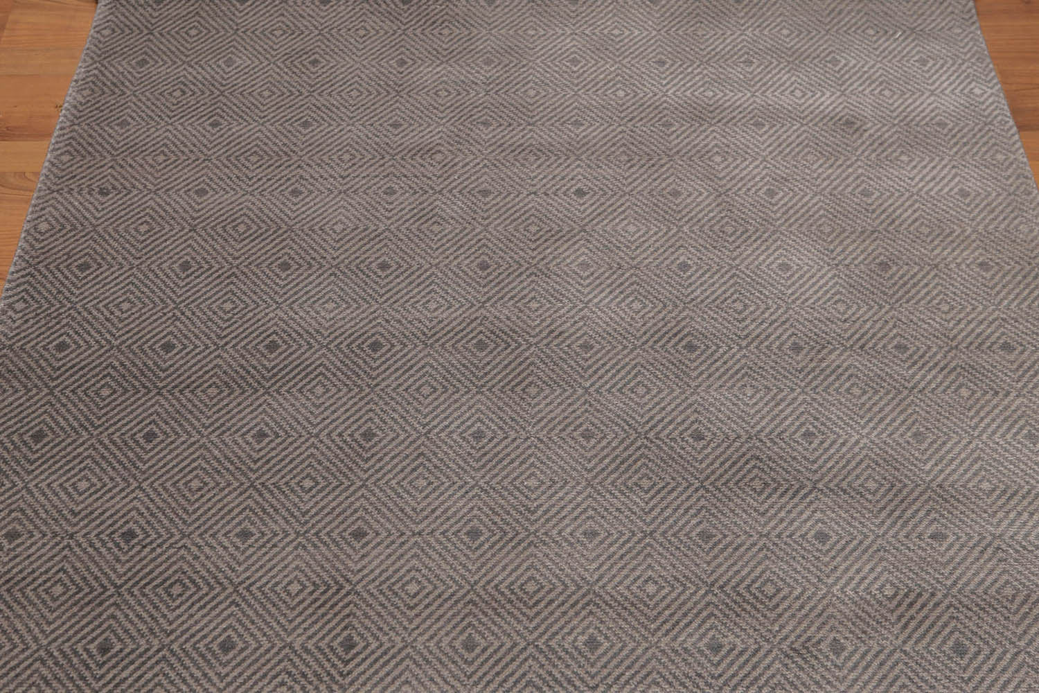 4x6 Gray, Tone on Tone, Color Hand Knotted All-Over 100% Wool Contemporary Oriental Rug