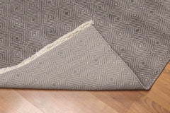 4x6 Gray, Tone on Tone, Color Hand Knotted All-Over 100% Wool Contemporary Oriental Rug