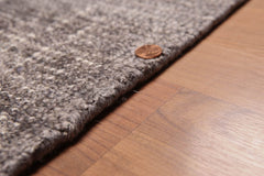 5x7 Gray, Brown, Ivory Color Hand Knotted All-Over Bamboo Silk Modern Oriental Rug