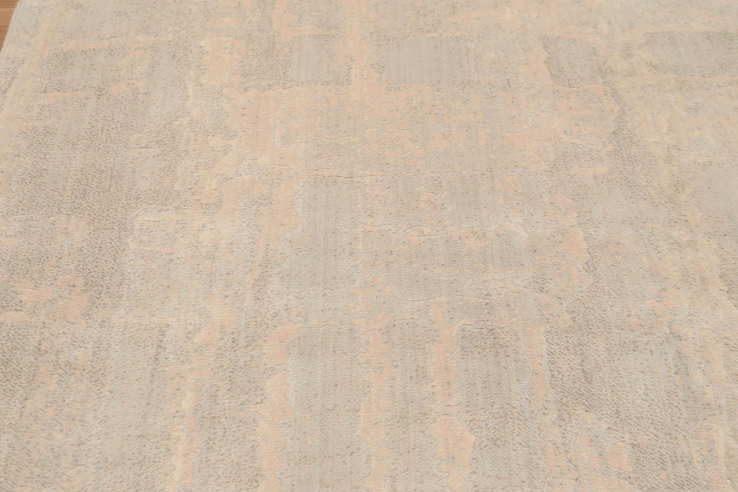 5x7 Gray, Beige, Color Hand Knotted All-Over 100% Wool Contemporary Oriental Rug