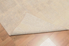 5x7 Gray, Beige, Color Hand Knotted All-Over 100% Wool Contemporary Oriental Rug