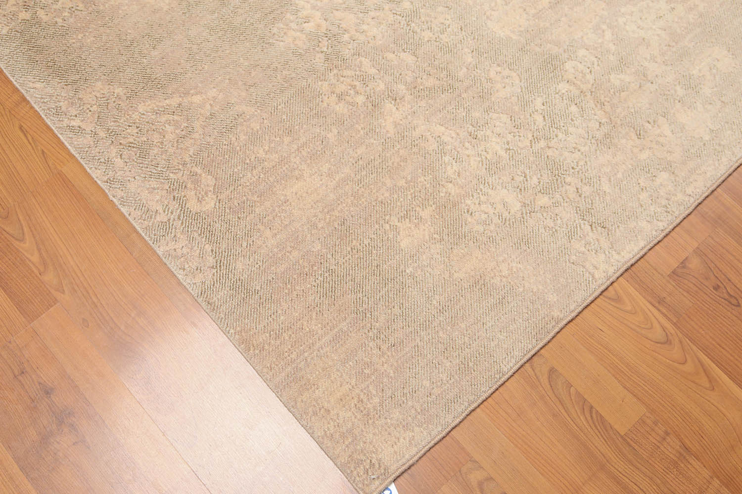5x7 Beige, Tan, Light Brown Color Hand Knotted All-Over 100% Wool Modern Oriental Rug