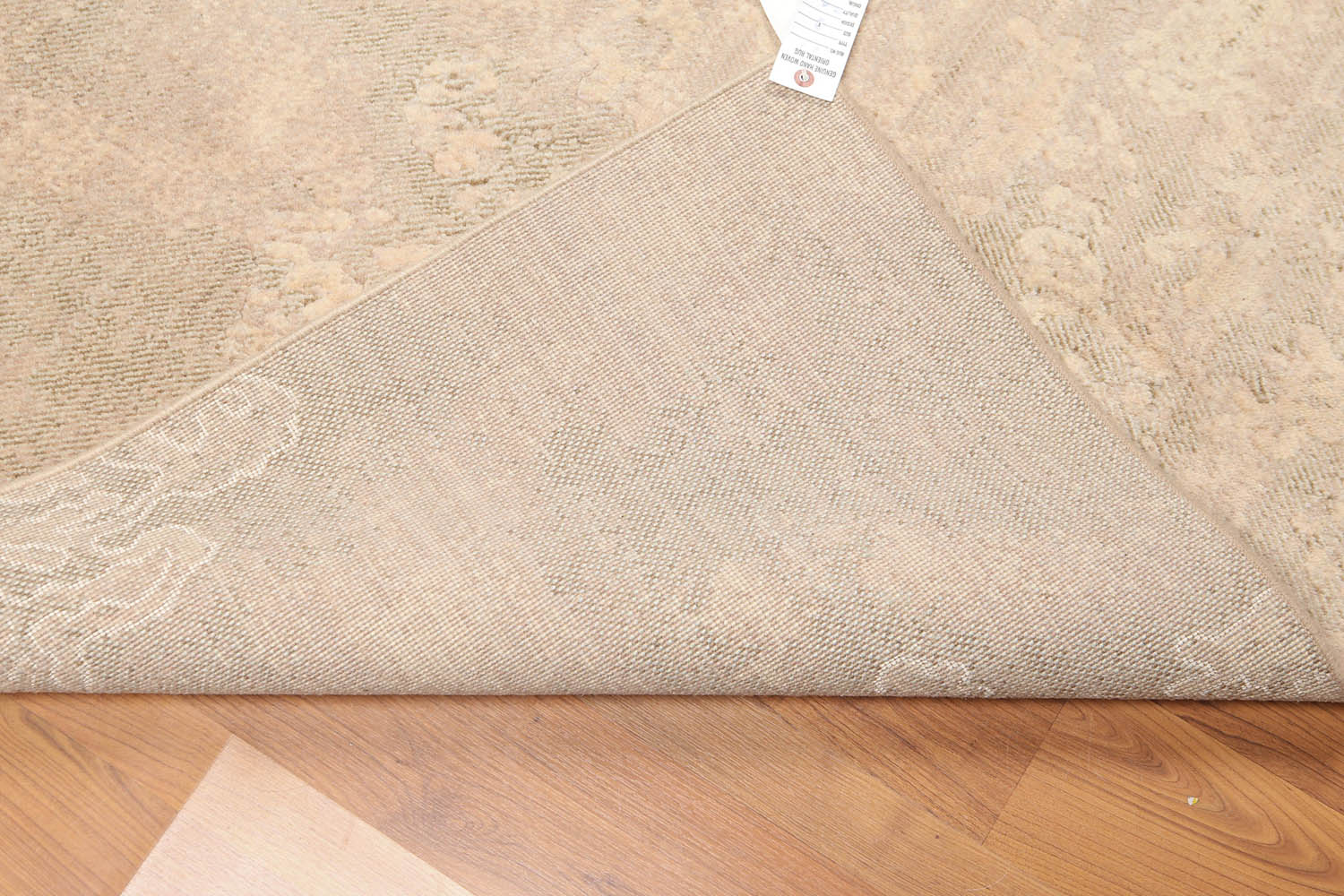 5x7 Beige, Tan, Light Brown Color Hand Knotted All-Over 100% Wool Modern Oriental Rug