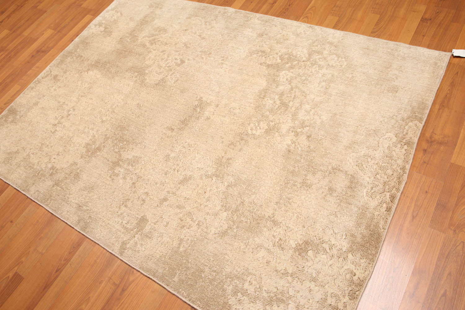 5x7 Tan, Brown, Color Hand Knotted All-Over 100% Wool Modern Oriental Rug