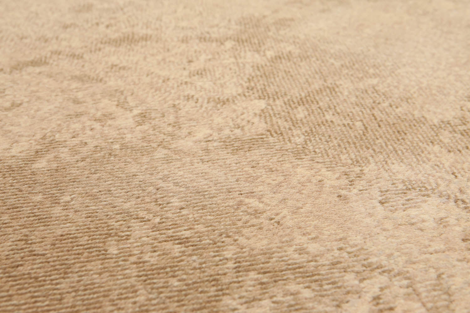 5x7 Tan, Brown, Color Hand Knotted All-Over 100% Wool Modern Oriental Rug