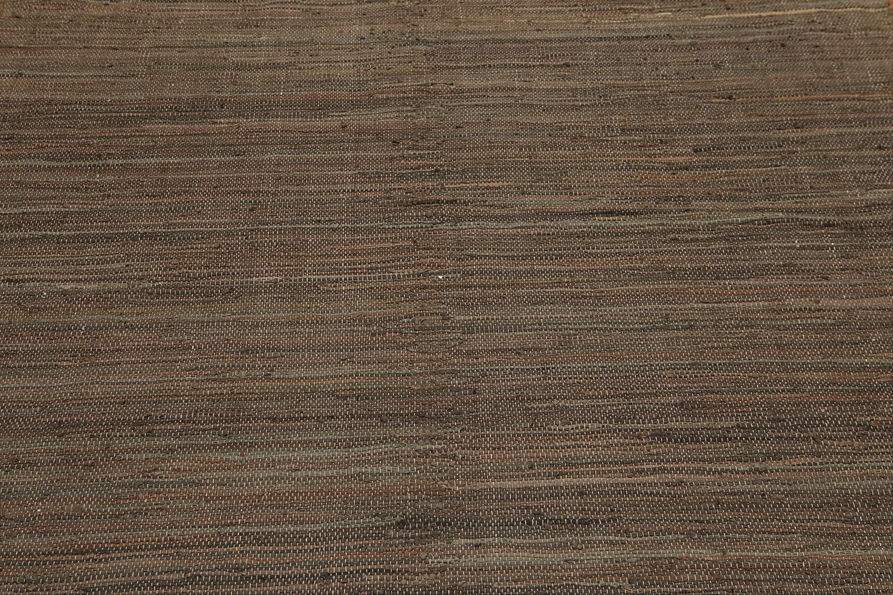 6x9 Charcoal, Gray, Olive Color Hand Woven  100% Wool Contemporary Oriental Rug