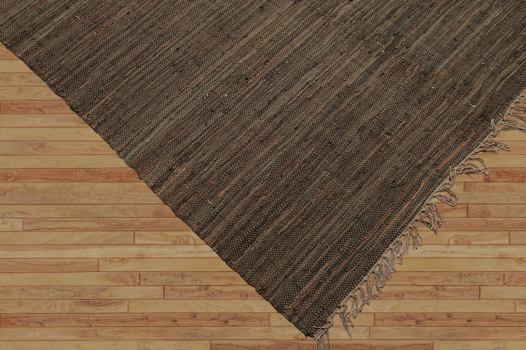 6x9 Charcoal, Gray, Olive Color Hand Woven  100% Wool Contemporary Oriental Rug