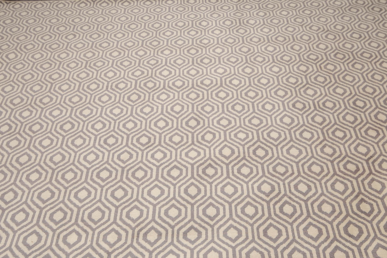 9x12 Gray, dark Grey, Color Hand Knotted All-Over 100% Wool Contemporary Oriental Rug