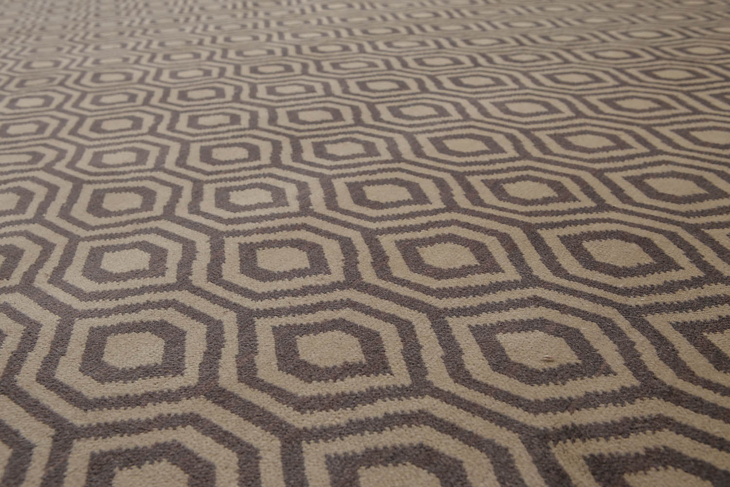 9x12 Gray, dark Grey, Color Hand Knotted All-Over 100% Wool Contemporary Oriental Rug