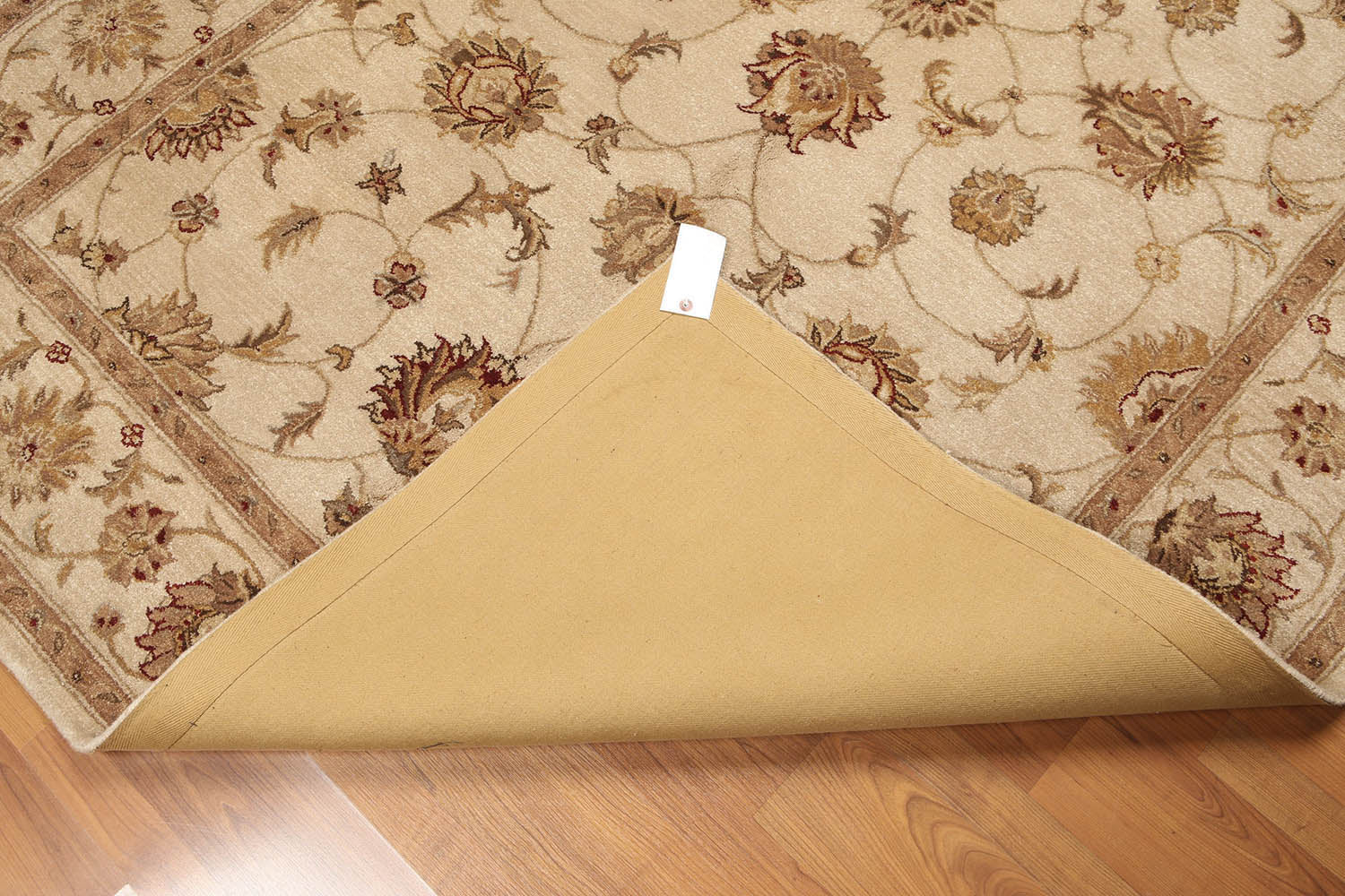 5x7 Tan, Beige, Brown Color Hand Tufted Floral 100% Wool Traditional-Persian/Oriental Oriental Rug