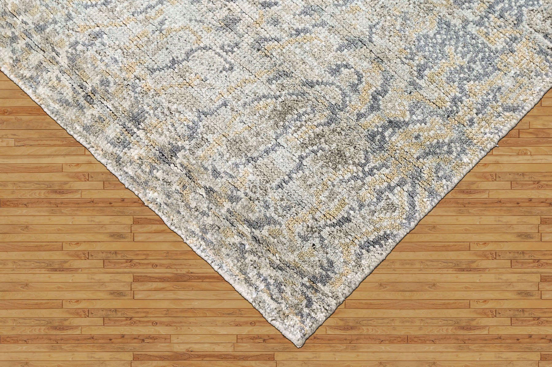 Celedon 2'3''x9'11'' Oushak Modern Hand Knotted Wool Oriental Area Rug