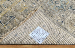 Slate 2'6''x8'10'' Oushak Transitional Hand Knotted Wool Oriental Area Rug