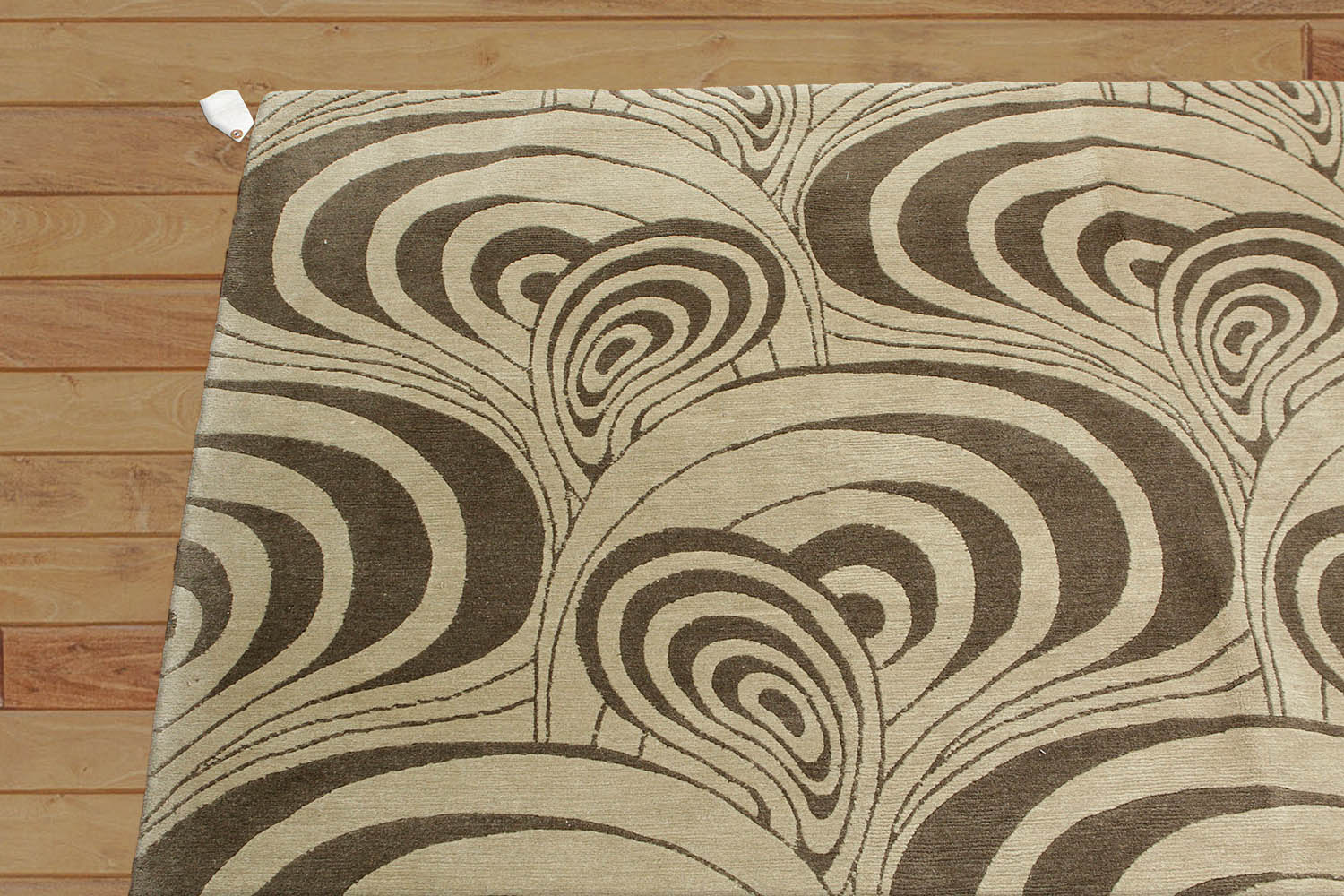 6x9 Light Olive, , Color Hand Knotted All-Over 100% Wool Traditional Oriental Rug