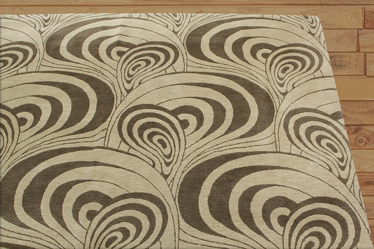 6x9 Light Olive, , Color Hand Knotted All-Over 100% Wool Traditional Oriental Rug