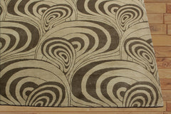 6x9 Light Olive, , Color Hand Knotted All-Over 100% Wool Traditional Oriental Rug