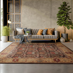 Multi Sizes Hand-Tufted Arts & Craft Wool Area Rug Brown, Beige