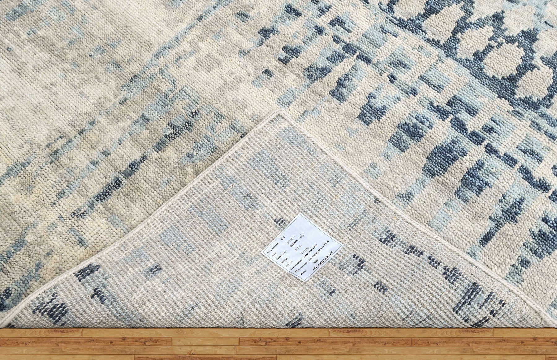 Gray 8'7''x11'10'' Oushak Moroccan Hand Knotted Wool Oriental Area Rug