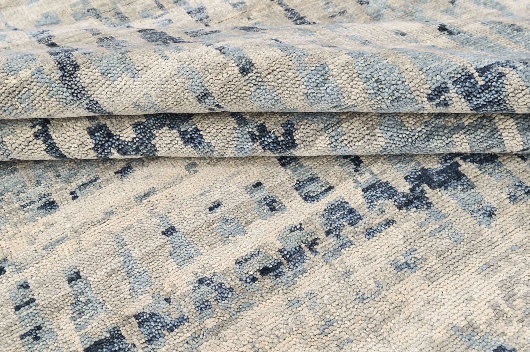 Gray 8'7''x11'10'' Oushak Moroccan Hand Knotted Wool Oriental Area Rug